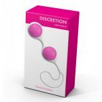 008 Шарики вагинальные на гибкой сцепке Discretion Love Balls Pink White Minx