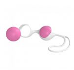 008 Шарики вагинальные на гибкой сцепке Discretion Love Balls Pink White Minx
