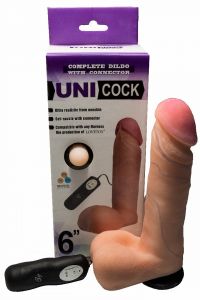 081413 Вибронасадка для страпона 12 режимов UNICOCK 6" ― Секс Культура