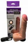 081413 Вибронасадка для страпона 12 режимов UNICOCK 6"