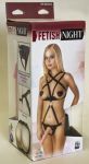 090403 Костюм кожаный БДСМ Fetish Night с насадкой 18см