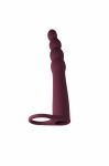 1201-02lola Вибронасадка для двойного проникновения Pure Passion Bramble Wine red 1201-02lola