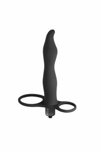 1204-01 Вибронасадка для двойного проникновения Pure Passion Flirtini black ― Секс Культура