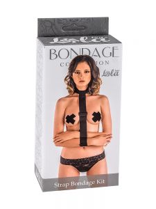 1060-01lola Ошейник с длинной лентой и наручниками Strap Bondage Kit One Size 1060-01lola ― Секс Культура