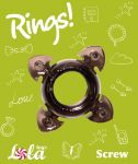 0112-41Lola Эрекционное кольцо Rings Screw black 0112-41Lola