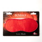 1030-02 Маска на глаза BONDAGE красная 