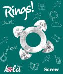 0112-40Lola Эрекционное кольцо Rings Screw white 0112-40Lola