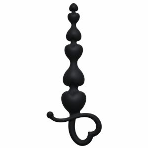 4102-03 Анальная цепочка Begginers Beads Black ― Секс Культура