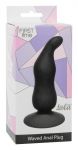 4104-03 Анальная пробка Waved Anal Plug Black 