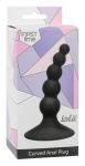4108-03 Анальная пробка Ribbed Plug Black