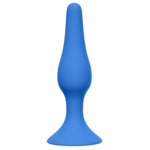 4205-02 Анальная пробка Slim Anal Plug Large Blue ― Секс Культура