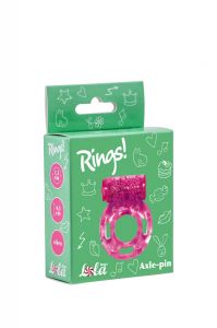 0114-83Lola Эрекционное кольцо с вибрацией Rings Axle-pin pink 0114-83Lola ― Секс Культура