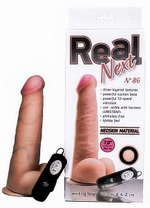 578613 Вибратор с выносным блоком 7,8" REAL Next №86 ― Секс Культура