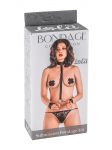 1059-02lola Ошейник с длинной лентой и отстегивающимися наручниками Submission Bondage Kit Plus size