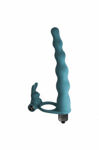 1202-03lola Вибронасадка для двойного проникновения Pure Passion Bunny Green 1202-03lola ― Секс Культура
