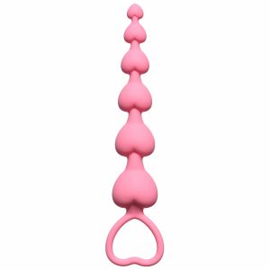 4101-01Lola Анальная цепочка Heart's Beads  Pink 4101-01Lola ― Секс Культура
