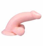 84012fleshHW Вибратор телесный 6" Vibrating Dong with Balls 84012fleshHW