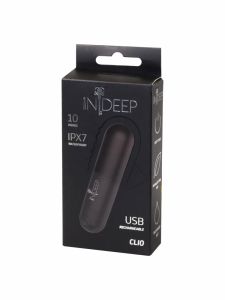7705-03indeep Перезаряжаемая вибропуля Indeep Clio Black 7705-03indeep ― Секс Культура